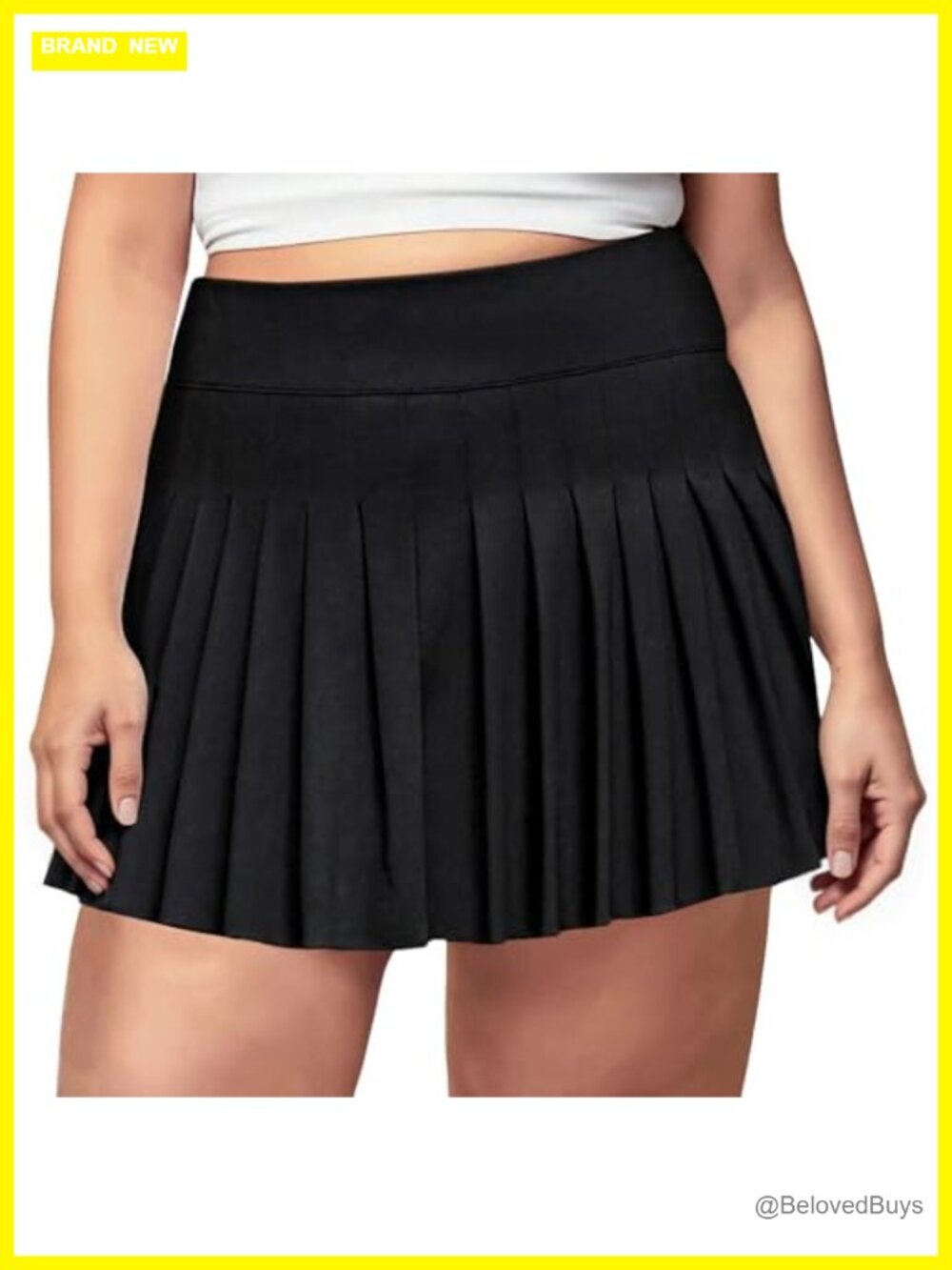 Women's Plus Size Pleated Skort Tennis Skirt High Waist Quick Dry Athletic